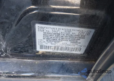 2014 Nissan Sentra Sv z USA, uszkodzony, nr VIN 3N1AB7APXEY334071